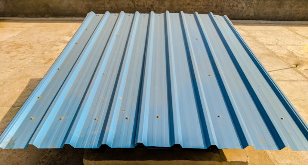 exemplo de telha trapezoidal